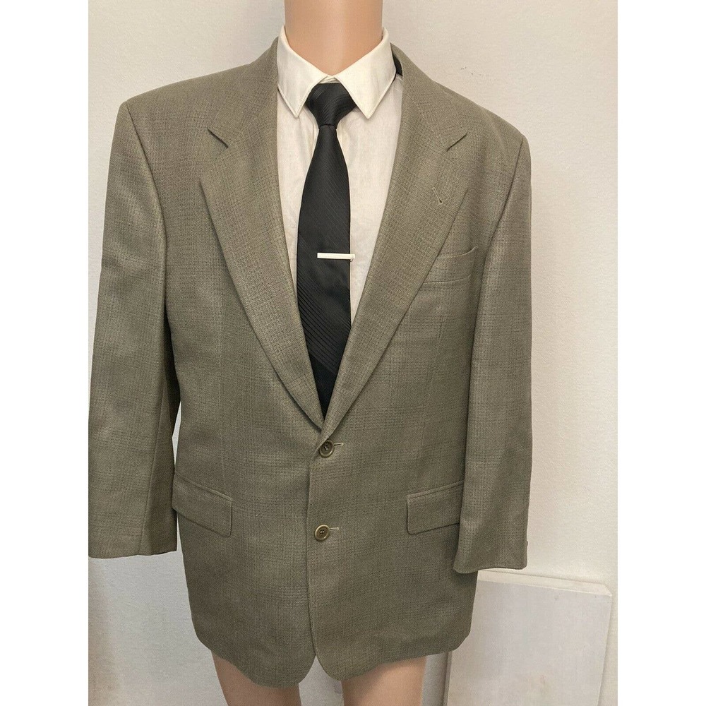 Vintage Hugo Boss Corleone Check Silk Wool Blazer